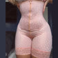 Fajas Colombianas Pink Printed Shorts And Corset