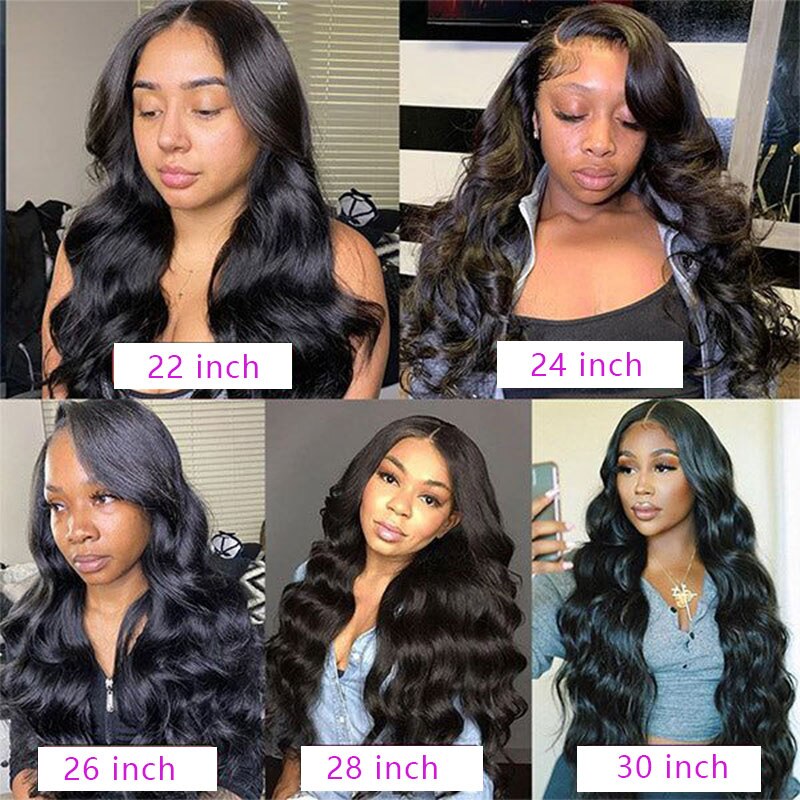 FROST HUMAN HAIR COLLECTION Transparent Body Wave Lace Front Wig 220 Raw Wavy Human Hair Lace Front Wigs Pre Plucked Body Wave Frontal 4x4 Lace Closure Wigs
