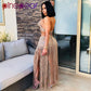 PinePear Sexy Crochet Tassel Two Piece Skirt Set