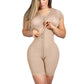 Adjustable Hook Fajas Colombianas Waist Corset And Eye Front Closure Short Sleeve Women Shapewear With Bra