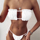 Bikini Pleated Bandeau Swimsuit