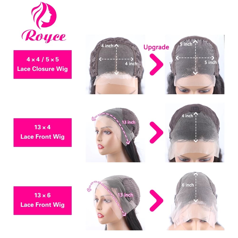 FROST HUMAN HAIR COLLECTION Transparent Body Wave Lace Front Wig 220 Raw Wavy Human Hair Lace Front Wigs Pre Plucked Body Wave Frontal 4x4 Lace Closure Wigs