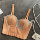 Tassel Rhinestone Camisole Sexy Padded Dance Crop Top