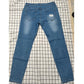 Men Cotton Stretchy Ripped Skinny Jeans High Quality