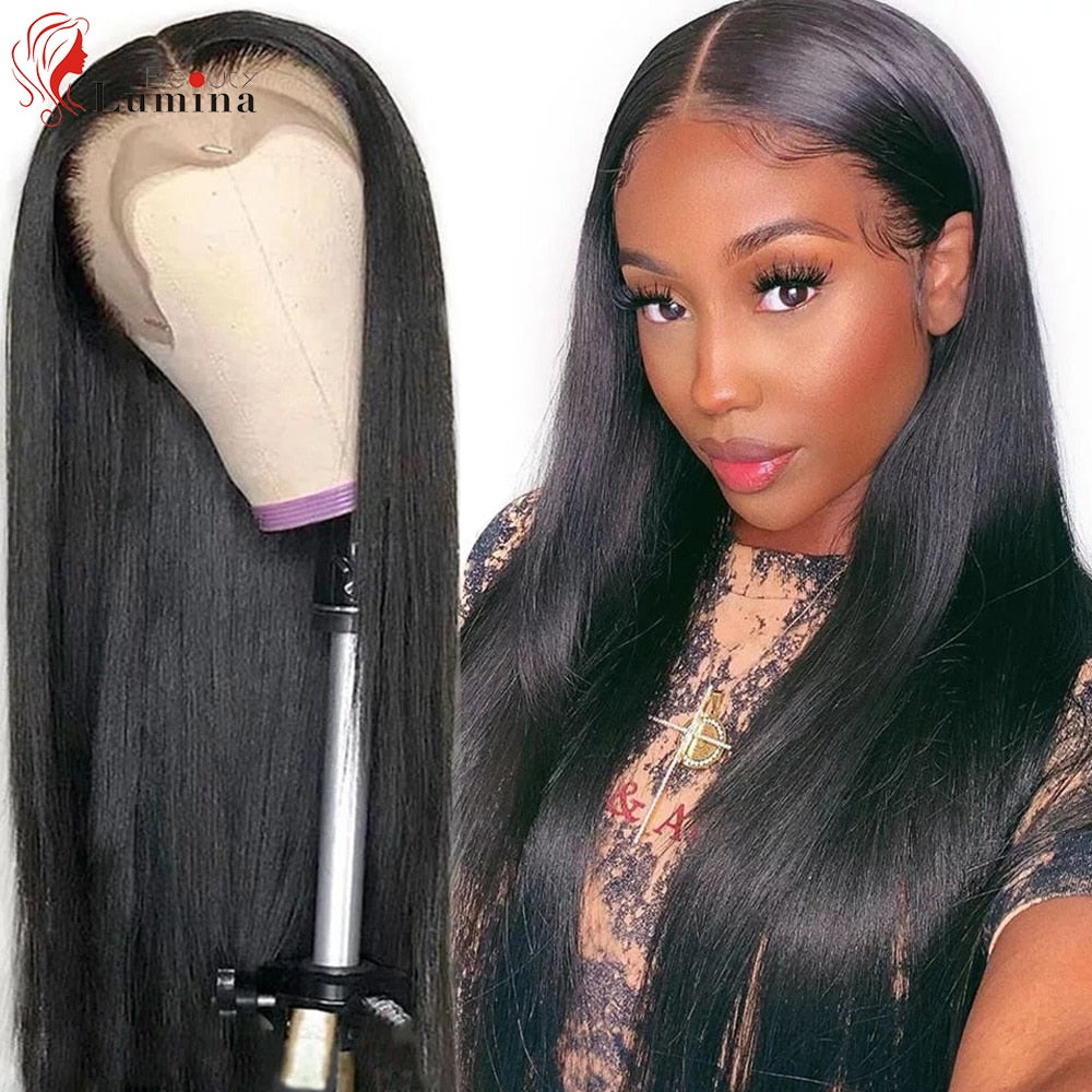 FROST HUMAN HAIR COLLECTION 13X4 Lace Front Wigs For Women 4x4 Lace Closure Wig Straight Lace Frontal Wig Straight Human Hair Wigs with Baby Hair Remy Hair
