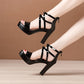 Block Heel Platform Sandals Women