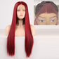FROST HUMAN HAIR COLLECTION Charisma Blonde Wig Synthetic Lace Front Wig for Women Long Silky Straight Hair Natural Hairline Side Part Cosplay Wigs