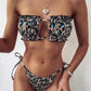 Bikini Pleated Bandeau Swimsuit