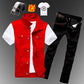 Mens  Casual Denim Vest Jeans Pants Slim Fit Two Piece Set
