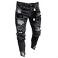 Men Cotton Stretchy Ripped Skinny Jeans High Quality