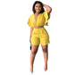 Two Piece Sets for Women Tracksuit Sexy V Neck