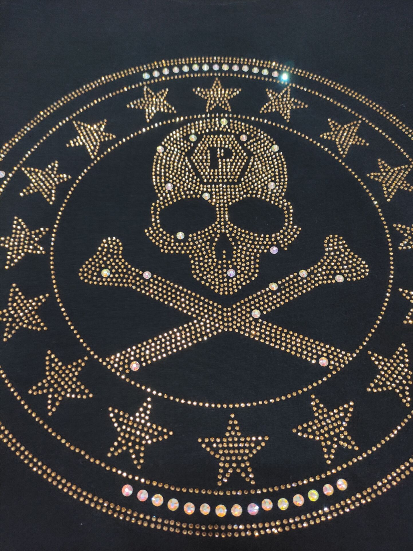 men Rhinestone Summer top quality t shirt