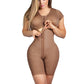 Adjustable Hook Fajas Colombianas Waist Corset And Eye Front Closure Short Sleeve Women Shapewear With Bra