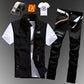 Mens  Casual Denim Vest Jeans Pants Slim Fit Two Piece Set