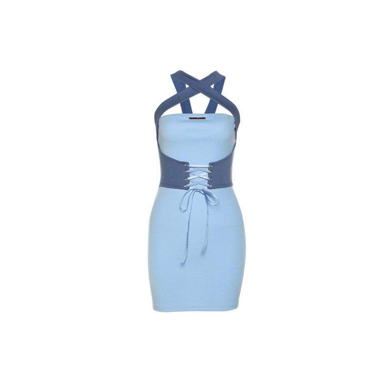 Hot Girl Style Sexy Open Back Lace Up