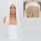 FROST HUMAN HAIR COLLECTION Charisma Blonde Wig Synthetic Lace Front Wig for Women Long Silky Straight Hair Natural Hairline Side Part Cosplay Wigs