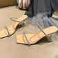 Rhinestone Crystal Stiletto Fashion Sexy Party Transparent High Heels