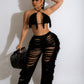 Sexy Women Knitted Set Two PIECE