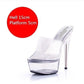 Clear SexY Dance 15cm High Plus Size HEELS