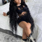 Hollow Out Summer Dresses Casual Women 2022 Fashion Beach Strench See Through Sexy Design Underwear Clubwear Dress