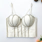 Handmade Women Glitter Diamante Crop Top