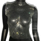 FestivalQueen Diamonds Mesh Cropped Tank Top