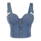 crop top sexy lux style jeans