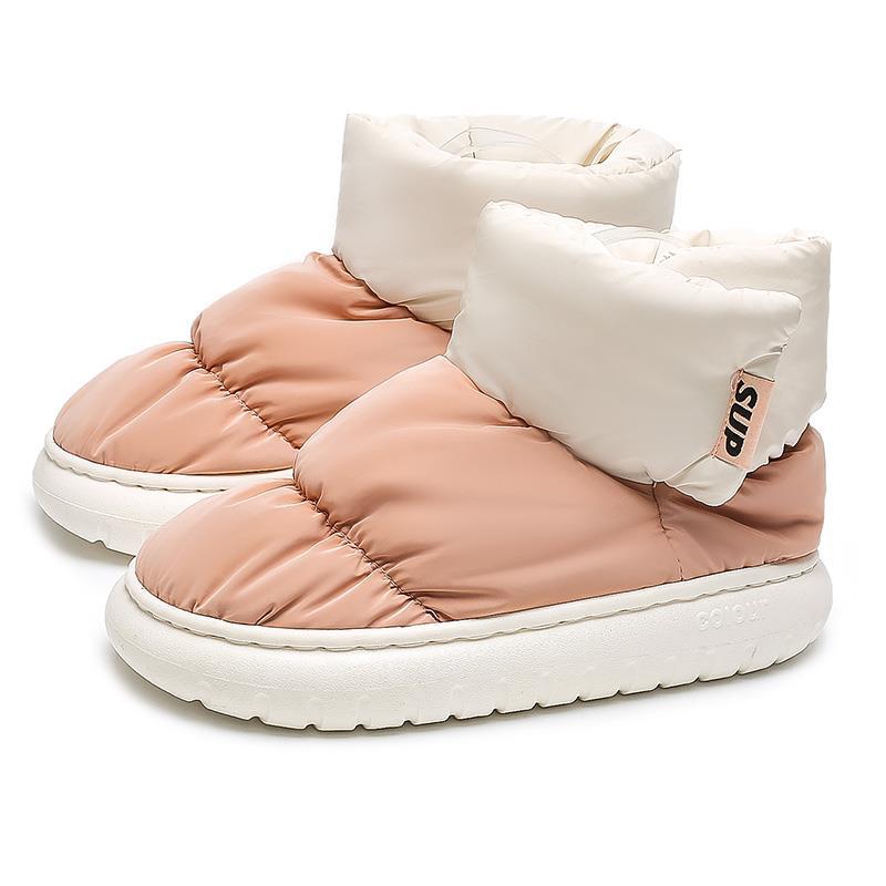 Winter 2022 Platform Warm Fur Shoes for Female Rainproof Cloth Comfortable Soft Plush Chunky Women&#39;s Snow Boot