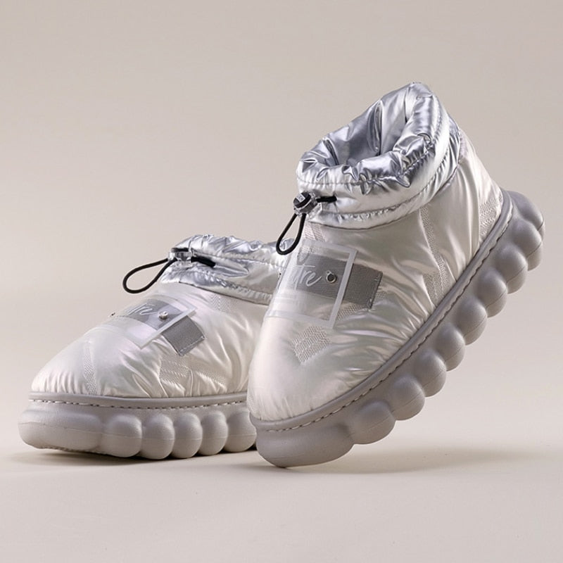 Winter 2022 Platform Warm Fur Shoes for Female Rainproof Cloth Comfortable Soft Plush Chunky Women&#39;s Snow Boot