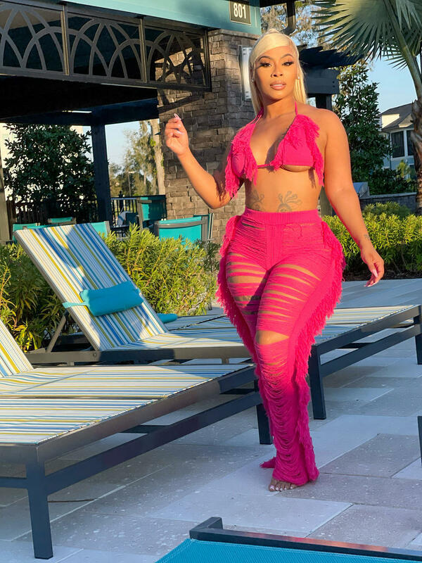 Sexy Women Knitted Set Two PIECE