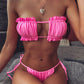 Bikini Pleated Bandeau Swimsuit