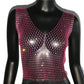 FestivalQueen Diamonds Mesh Cropped Tank Top