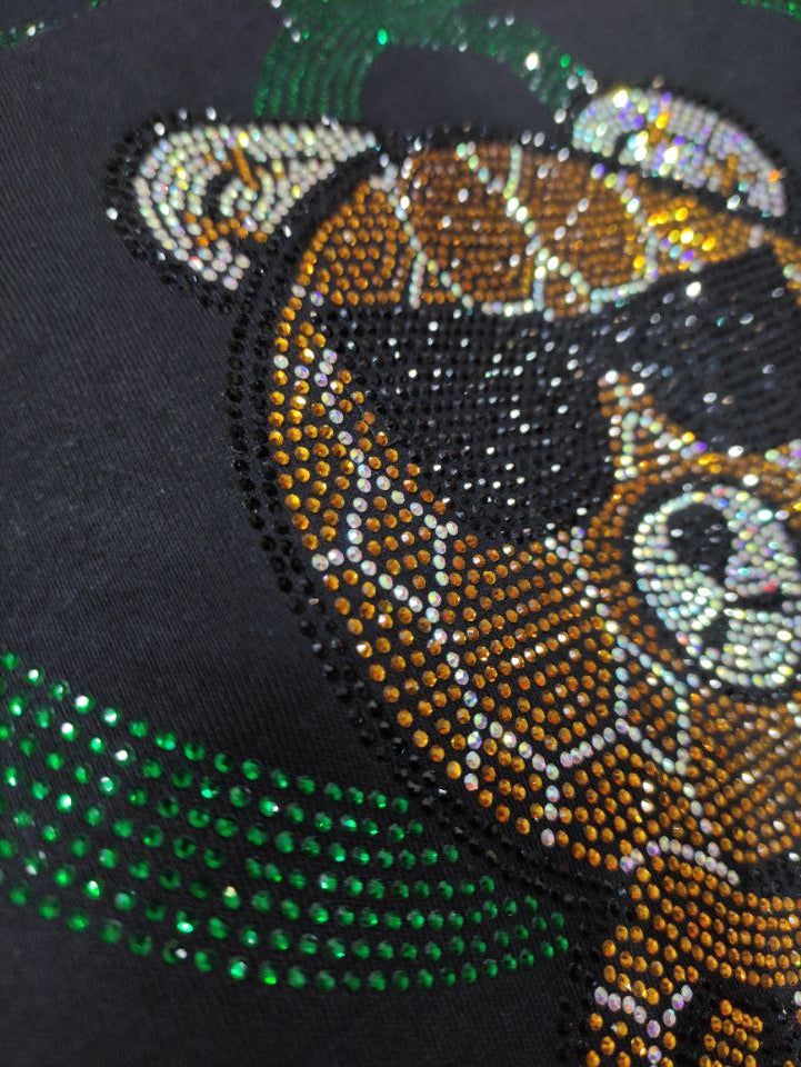 men Rhinestone Summer top quality t shirt