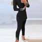 Knitted 2 Piece Suits Women Long Sleeve Set Fashion Outfit