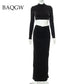 Elegant Long Sleeve Two Piece Dress Set