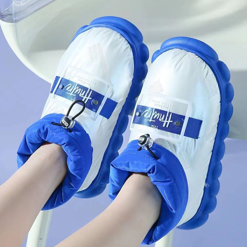 Winter 2022 Platform Warm Fur Shoes for Female Rainproof Cloth Comfortable Soft Plush Chunky Women&#39;s Snow Boot